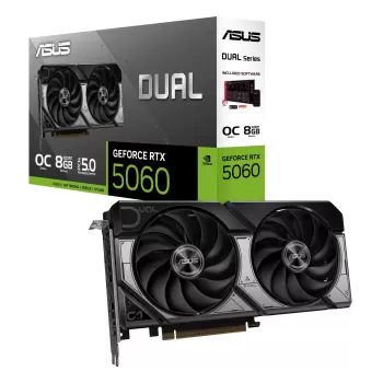 כרטיס מסך Asus Dual GeForce RTX 5060 8GB GDDR7 OC Edition 90YV0N12-M0NA00