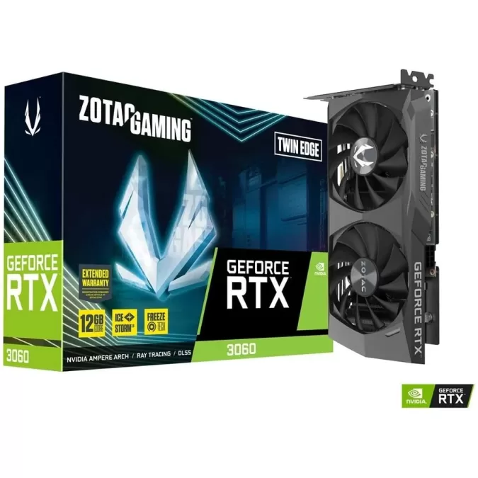 Video Card Zotac GAMING GeForce RTX 3060 Twin Edge ZT-A30600E2-10M