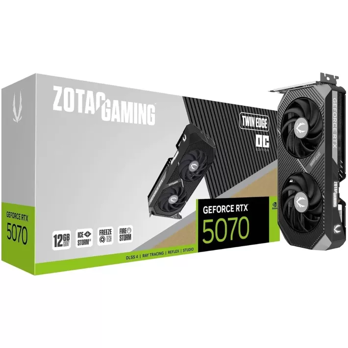 ВидеоКарта Zotac GAMING GeForce RTX 5070 12GB Twin Edge OC ZT-B50700H-10P