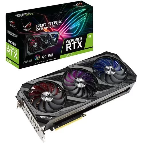 כרטיס מסך Asus ROG Strix Gaming GeForce RTX 3070 8GB GDDR6 ROG-STRIX-RTX3070-8G-GAMING