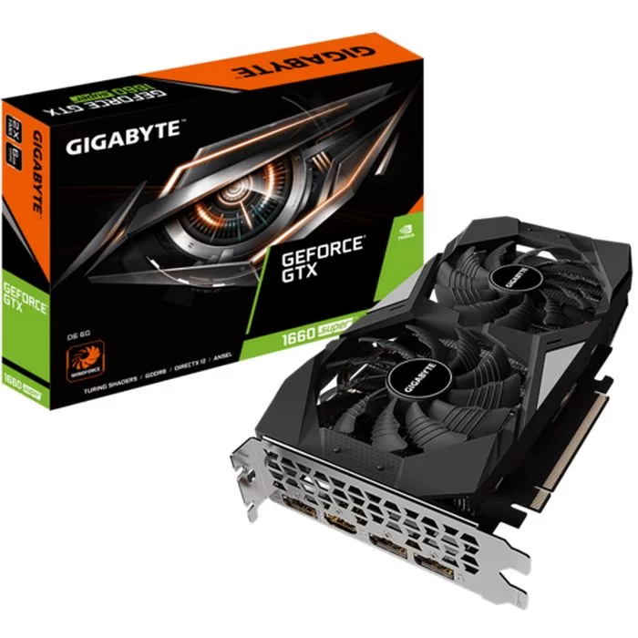 ВидеоКарта Gigabyte GeForce GTX 1660 SUPER D6 6G GV-N166SD6-6GD ВидеоКарта Gigabyte GeForce GTX 1660 SUPER D6 6G GV-N166SD6-6GD