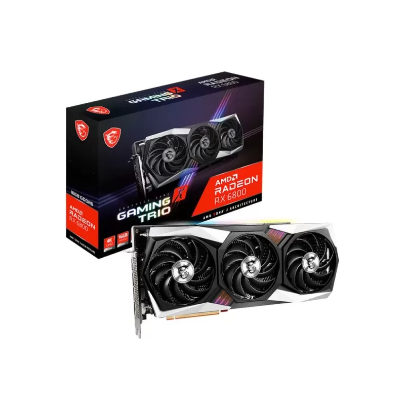 Video Card MSI Radeon RX 6800 GAMING X TRIO 16G 912-V396-003 Video Card MSI Radeon RX 6800 GAMING X TRIO 16G 912-V396-003
