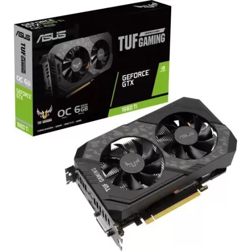 כרטיס מסך Asus TUF Gaming GeForce GTX 1660 Ti EVO OC Edition 6GB GDDR6 TUF-GTX1660TI-O6G-EVO-GAMING