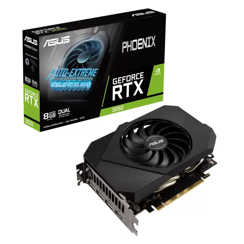 ВидеоКарта Asus ASUS Phoenix GeForce RTX 3050 8GB GDDR6 PH-RTX3050-8G