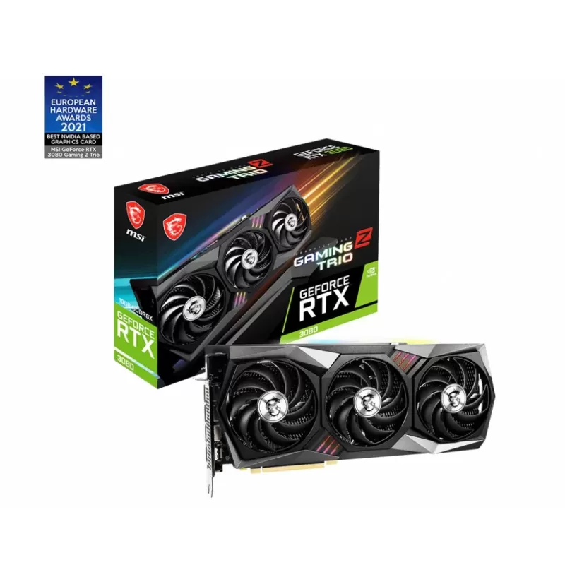 כרטיס מסך MSI GeForce RTX 3080 GAMING Z TRIO 10G LHR NVIDIA GeForce RTX 3080