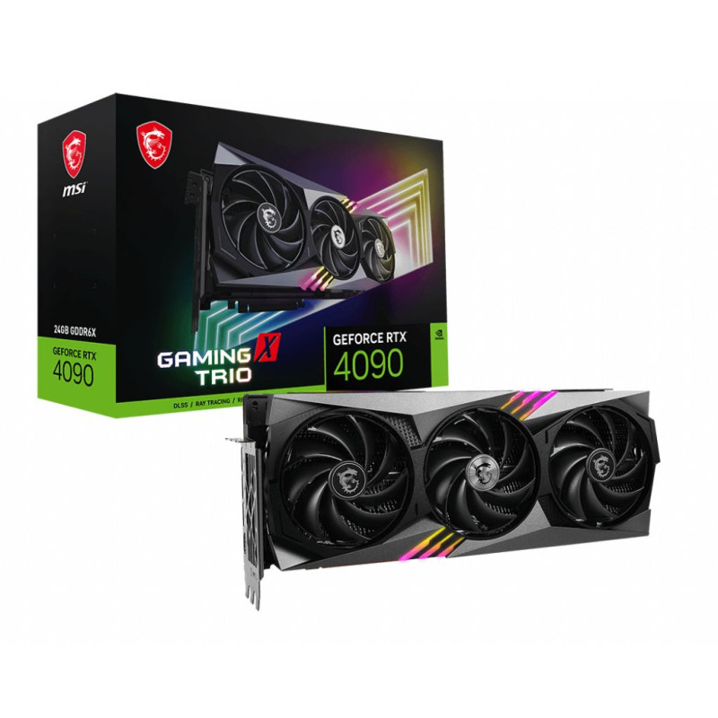 ВидеоКарта MSI GeForce RTX 4090 GAMING X TRIO 24G NVIDIA GeForce RTX 4090