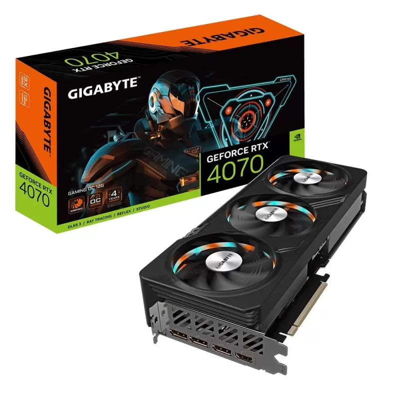 כרטיס מסך Gigabyte GeForce RTX­­ 4070 GAMING OC 12G GV-N4070GAMING OC-12GD - יבואן רשמי