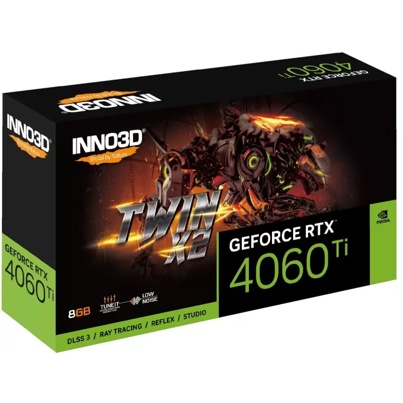 כרטיס מסך Inno3D GEFORCE RTX 4060 Ti 8GB TWIN X2 N406T2-08D6-171153N