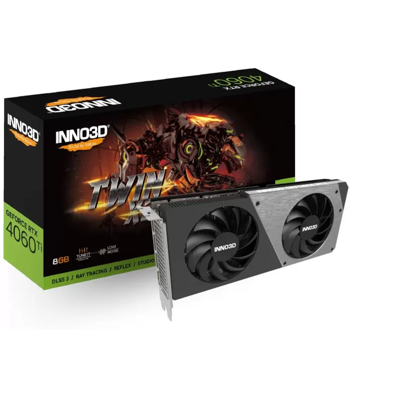 כרטיס מסך Inno3D GEFORCE RTX 4060 Ti 8GB TWIN X2 N406T2-08D6-171153N