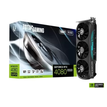 כרטיס מסך Zotac GAMING GeForce RTX 4080 SUPER Trinity Black Edition 16GB GDDR6X ZT-D40820D-10P