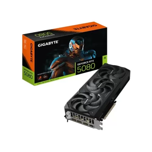 ВидеоКарта Gigabyte GeForce RTX 5080 WINDFORCE OC SFF 16G GV-N5080WF3OC-16GD