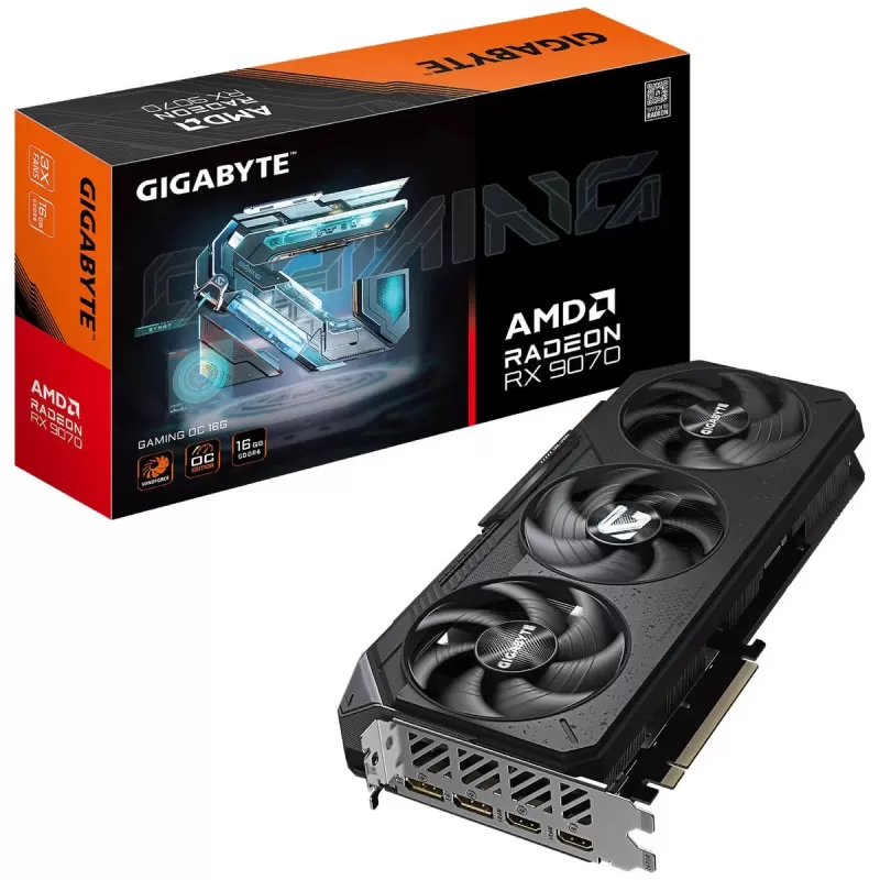 Video Card Gigabyte Radeon RX 9070 GAMING OC 16G GV-R9070GAMING OC-16GD