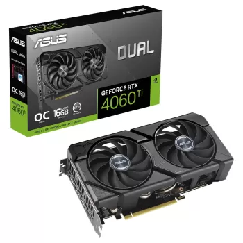 כרטיס מסך Asus Dual RTX 4060 Ti EVO OC Edition 16GB GDDR6 90YV0JH8-M0NA00
