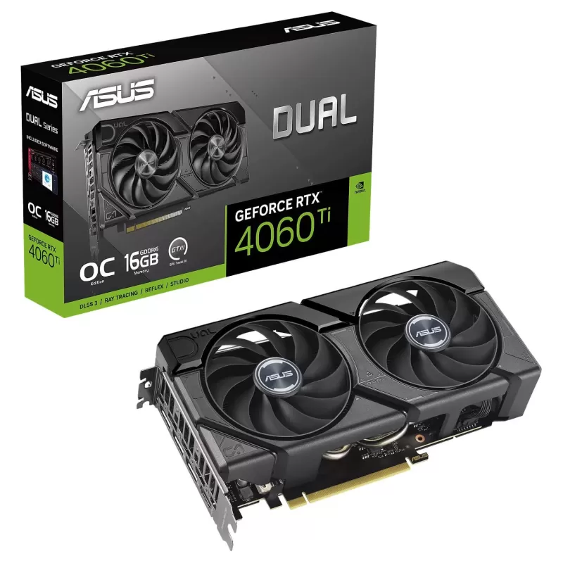 Video Card Asus Dual RTX 4060 Ti EVO OC Edition 16GB GDDR6 90YV0JH8-M0NA00
