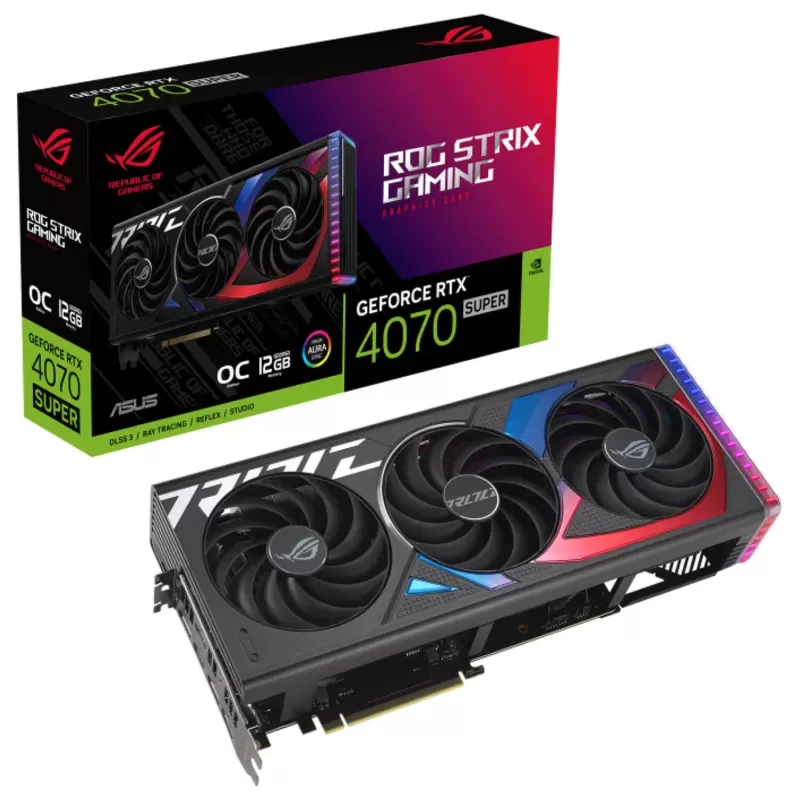 Video Card Asus ROG STRIX RTX 4070 SUPER 12GB GDDR6X OC Edition 90YV0KD0-M0NA00