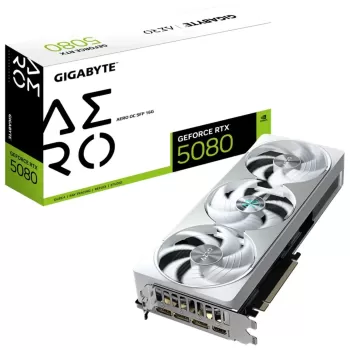 כרטיס מסך Gigabyte GeForce RTX 5080 AERO OC SFF 16G GV-N5080AERO OC-16GD