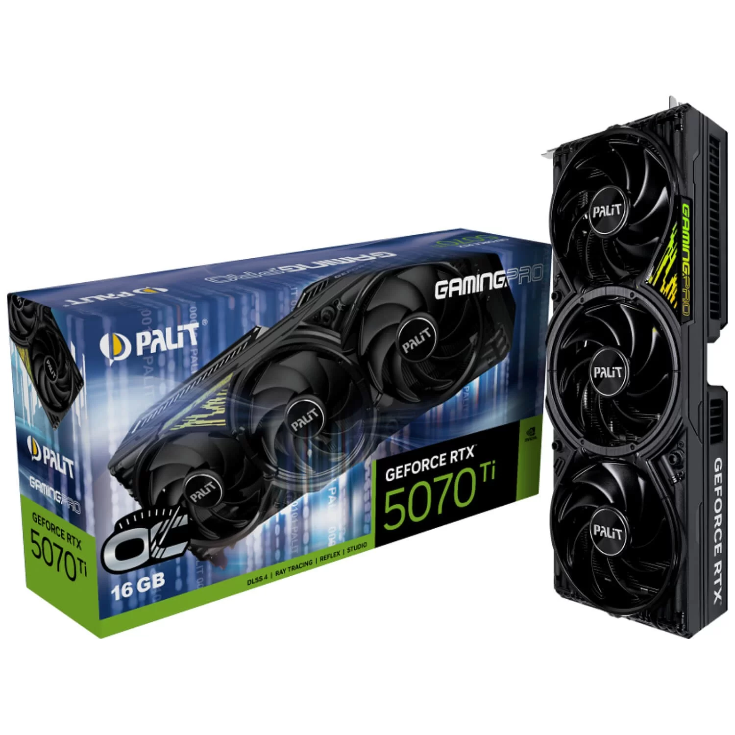 Video Card Palit GeForce RTX 5070 Ti GamingPro OC V1 16GB NE7507TS19T2-GB2031Y