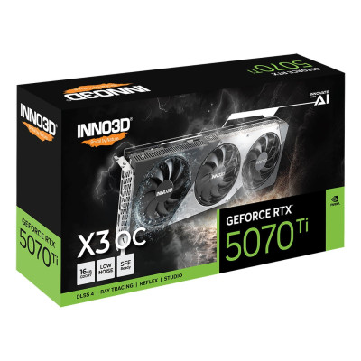 ВидеоКарта Inno3D GeForce RTX 5070 Ti X3 OC N507T3-16D7X-176068N ВидеоКарта Inno3D GeForce RTX 5070 Ti X3 OC N507T3-16D7X-176068N