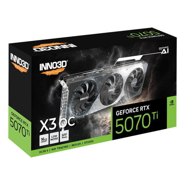 Video Card Inno3D GeForce RTX 5070 Ti X3 OC N507T3-16D7X-176068N