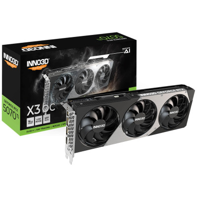 ВидеоКарта Inno3D GeForce RTX 5070 Ti X3 OC N507T3-16D7X-176068N ВидеоКарта Inno3D GeForce RTX 5070 Ti X3 OC N507T3-16D7X-176068N
