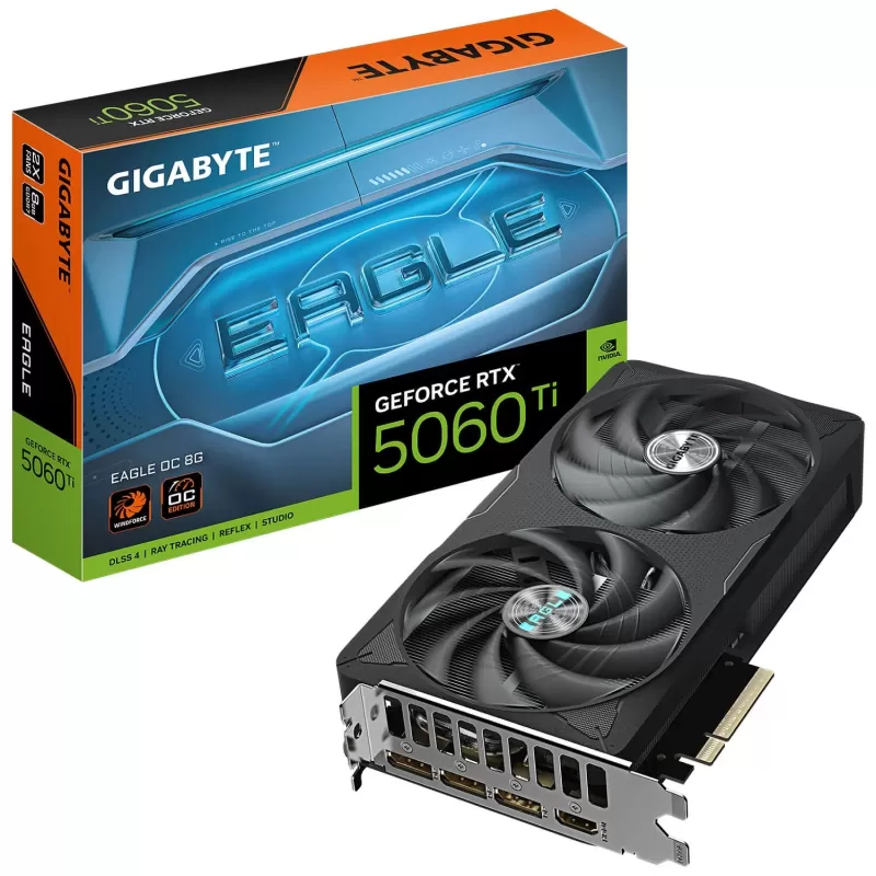 Video Card Gigabyte RTX 5060 Ti EAGLE GV-N506TEAGLE OC-8GD GV-N506TEAGLE OC-8GD