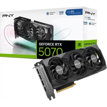 Video Card PNY GeForce RTX 5070 ARGB EPIC-X RGB Overclocked Triple VCG507012TFXPB1-O