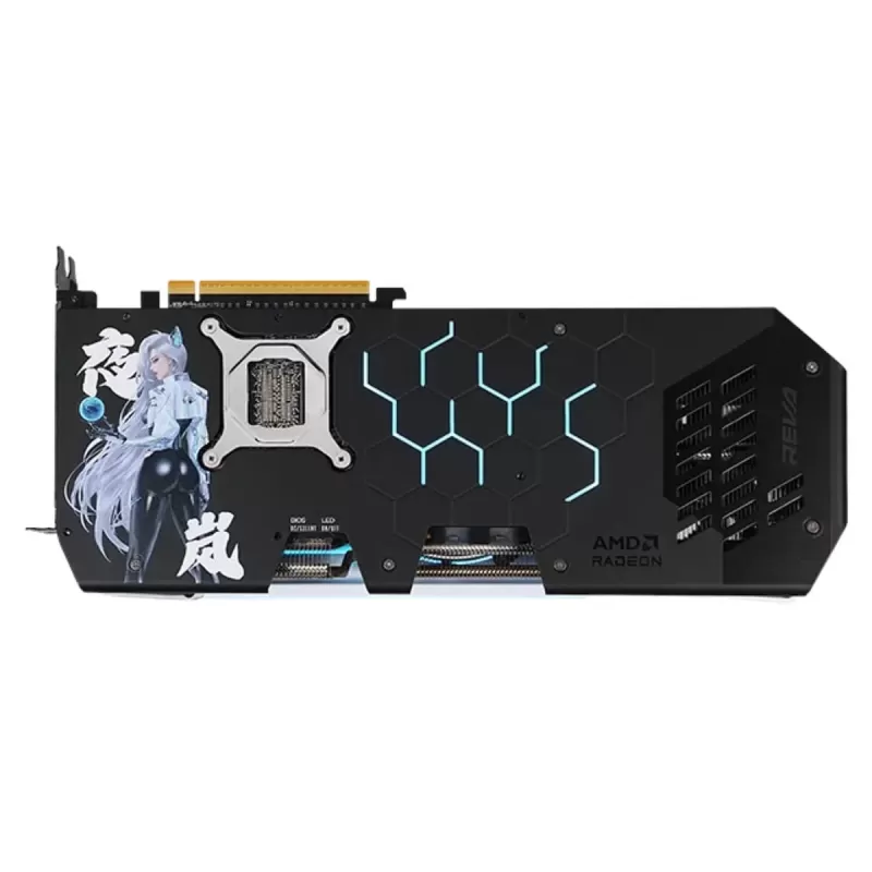Video Card PowerColor Hellhound Radeon RX 9070 XT Reva Edition RX9070XT16G-LOCREVA