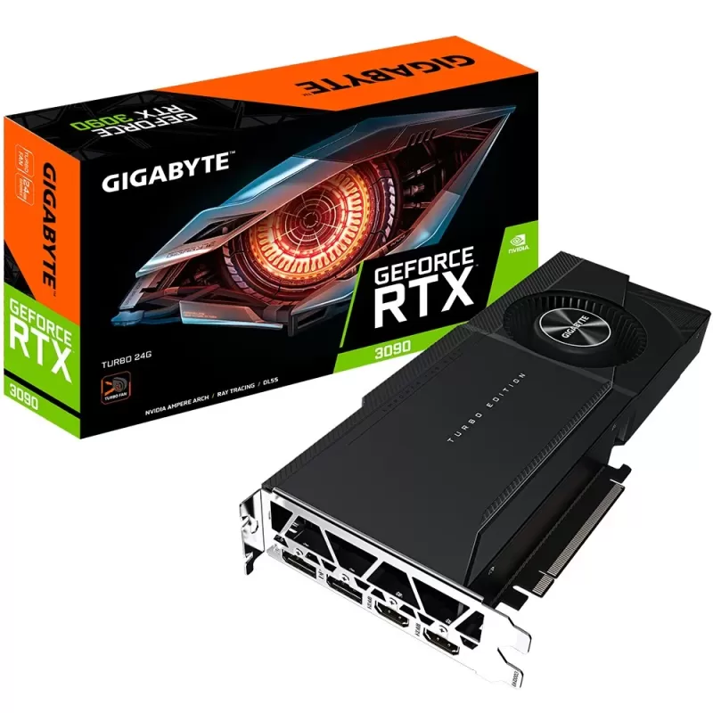 כרטיס מסך Gigabyte GeForce RTX 3090 TURBO 24G GV-N3090TURBO-24GD