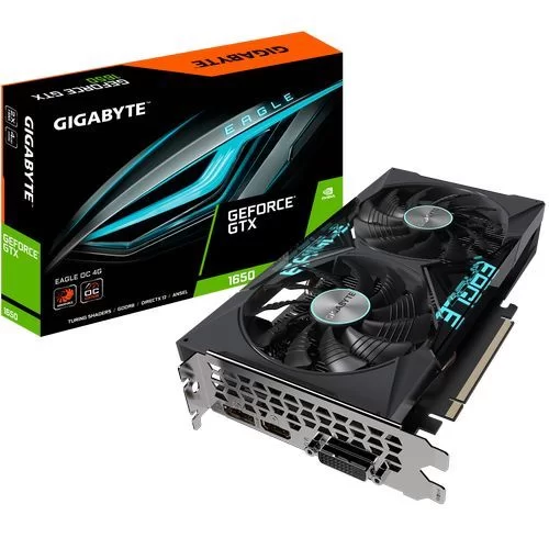 Video Card Gigabyte GeForce GTX 1650 D6 EAGLE OC 4G GV-N1656EAGLE OC-4GD - official importer