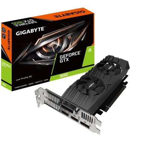 Video Card Gigabyte GeForce GTX 1650 D6 Low Profile 4G GV-N1656D6-4GL - official importer