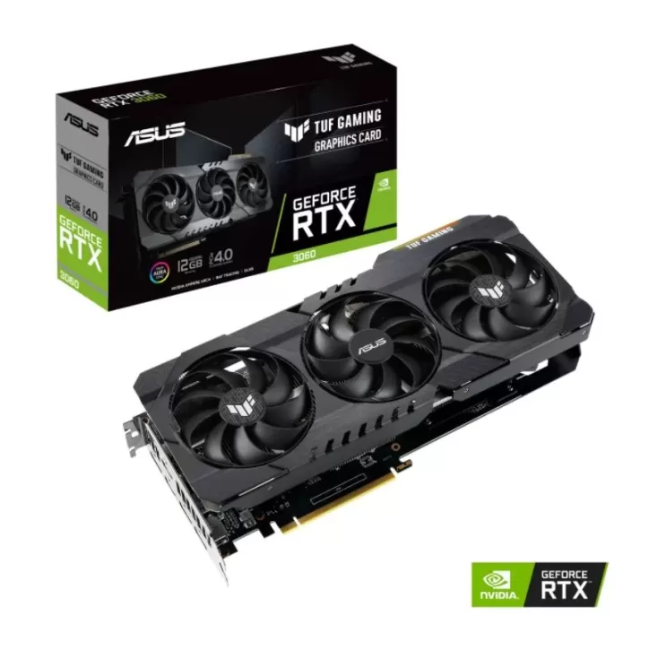 כרטיס מסך Asus TUF Gaming GeForce RTX 3060 V2 12GB GDDR6 TUF-RTX3060-12G-V2-GAMING