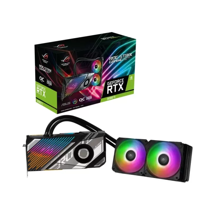 כרטיס מסך Asus ROG Strix LC GeForce RTX 3090 Ti OC Edition ROG-STRIX-LC-RTX3090TI-O24G-GAMING