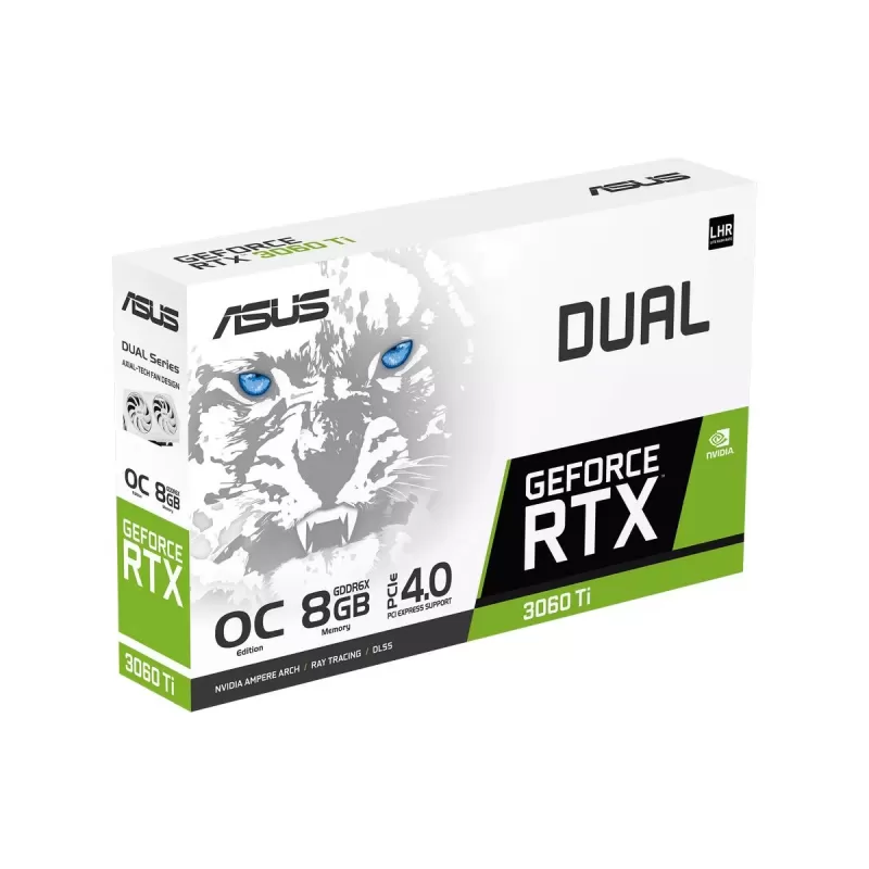 כרטיס מסך Asus Dual GeForce RTX 3060 Ti White OC Edition 8GB GDDR6X 90YV0IP2-M0NA00 כרטיס מסך Asus Dual GeForce RTX 3060 Ti White OC Edition 8GB GDDR6X 90YV0IP2-M0NA00