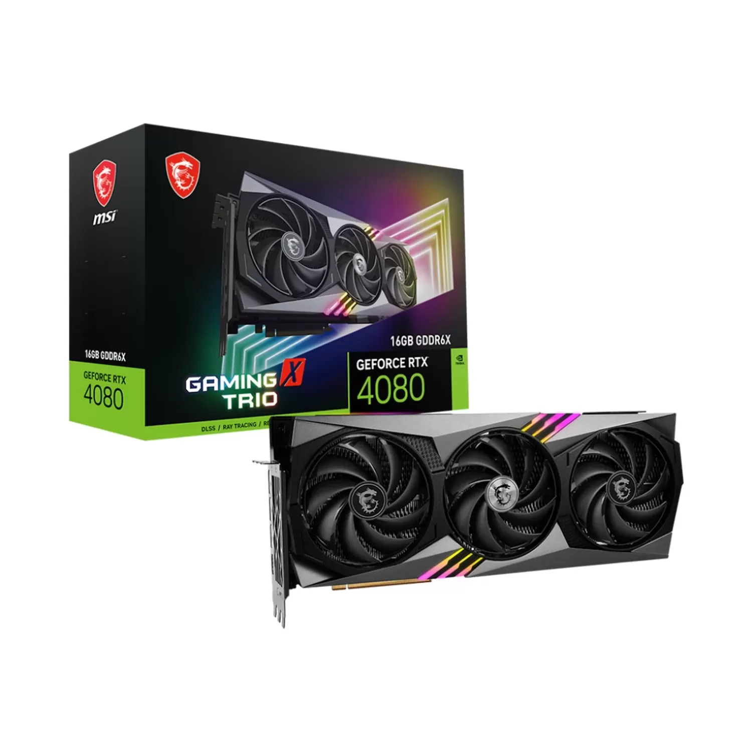 Video Card MSI GeForce RTX 4080 16GB GAMING X TRIO NVIDIA GeForce RTX 4080