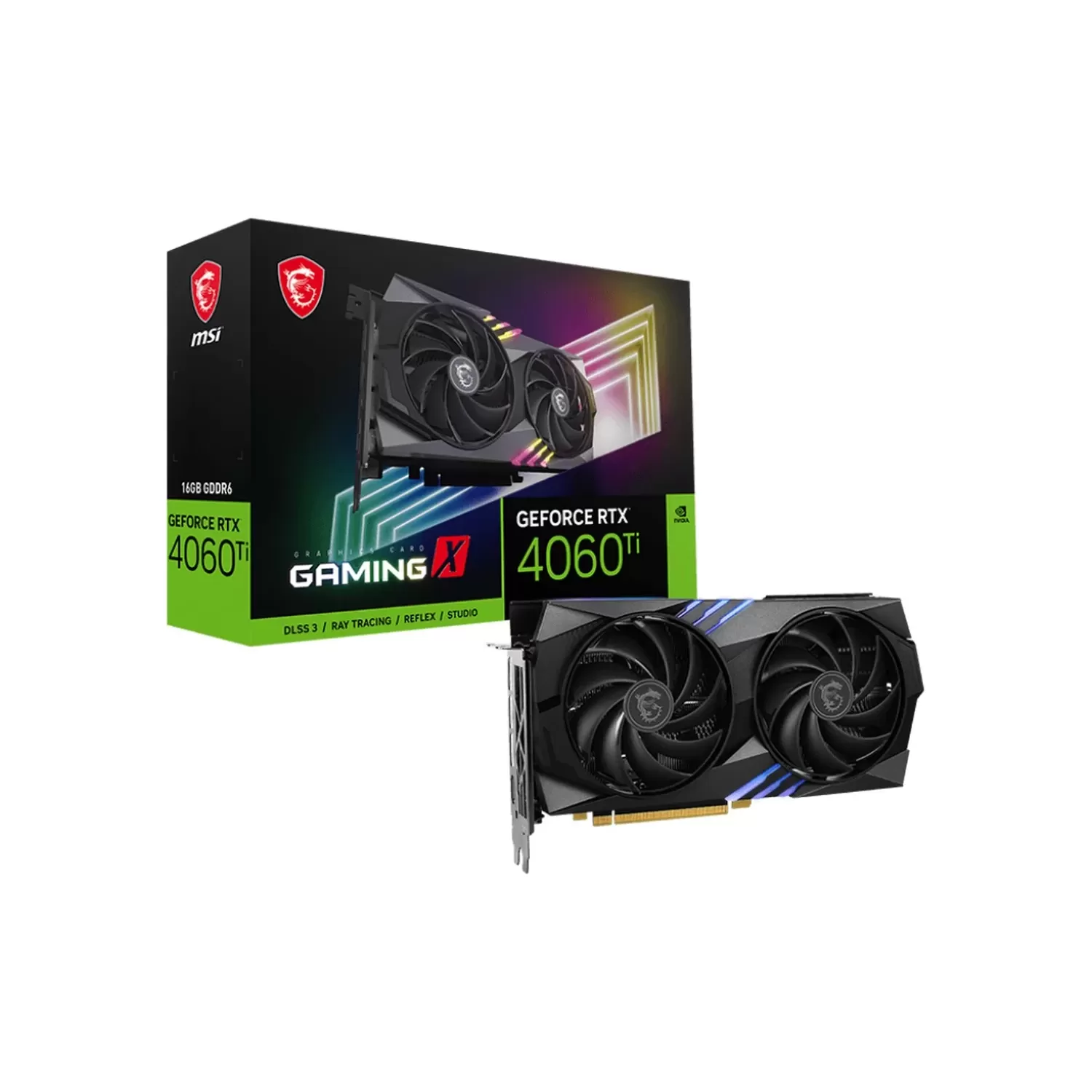 ВидеоКарта MSI GeForce RTX 4060 Ti GAMING X 16G NVIDIA GeForce RTX 4060 Ti