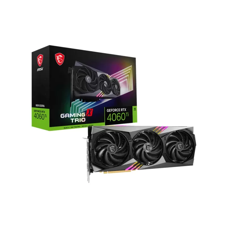 כרטיס מסך MSI GeForce RTX 4060 Ti GAMING TRIO 8G NVIDIA GeForce RTX 4060 Ti כרטיס מסך MSI GeForce RTX 4060 Ti GAMING TRIO 8G NVIDIA GeForce RTX 4060 Ti