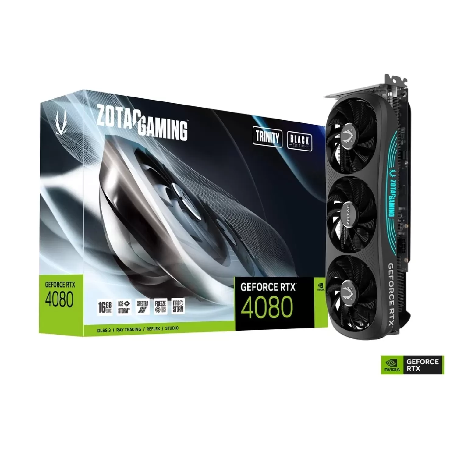 ВидеоКарта Zotac GAMING GeForce RTX 4080 16GB Trinity Black Edition ZT-D40810P-10P