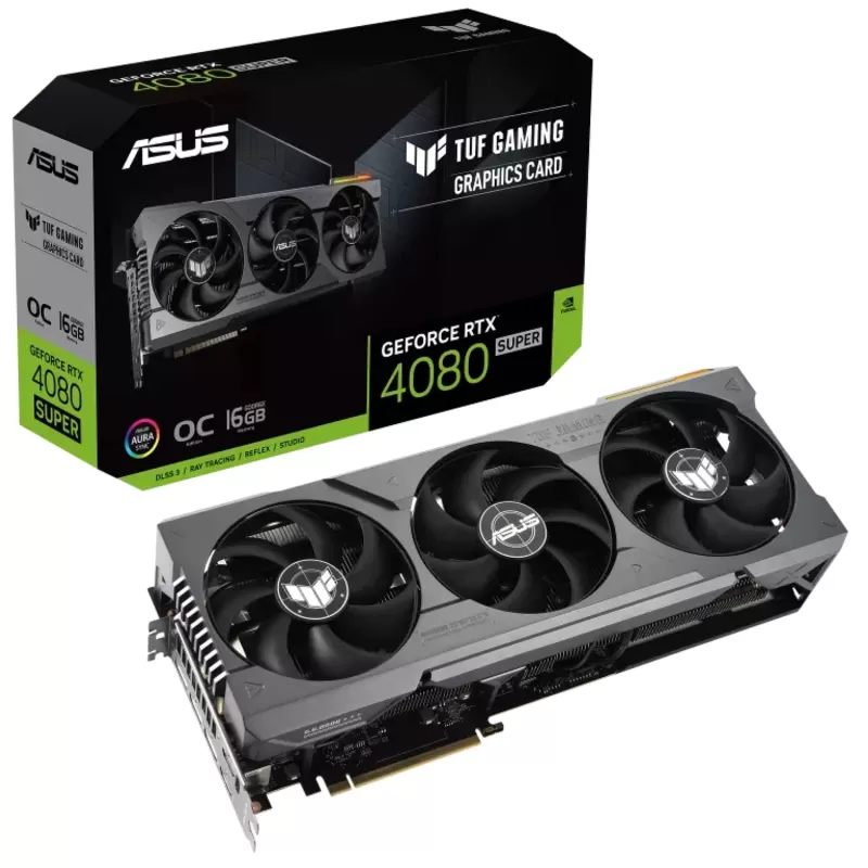 כרטיס מסך Asus TUF Gaming GeForce RTX 4080 SUPER 16GB GDDR6X OC Edition 90YV0KA0-M0NA00 כרטיס מסך Asus TUF Gaming GeForce RTX 4080 SUPER 16GB GDDR6X OC Edition 90YV0KA0-M0NA00