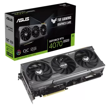 כרטיס מסך Asus TUF Gaming RTX 4070 SUPER 12GB GDDR6X OC Edition 90YV0K80-M0NA00 Box