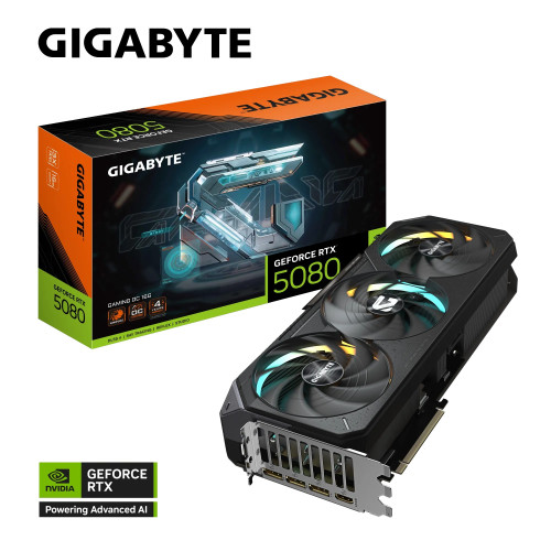 ВидеоКарта Gigabyte GeForce RTX 5080 GAMING OC 16G GV-N5080GAMING OC-16GD..