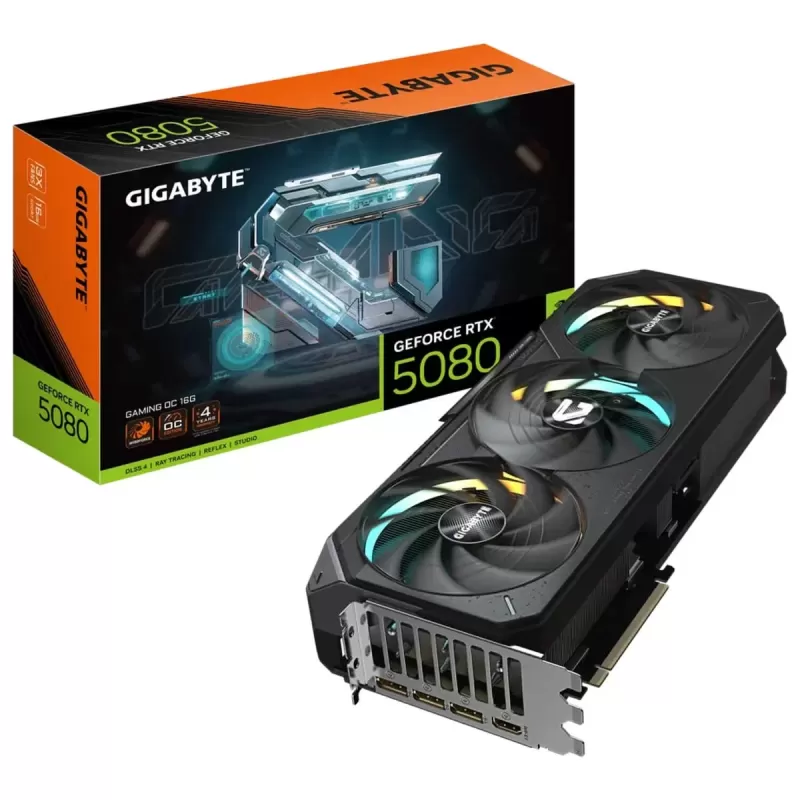 ВидеоКарта Gigabyte GeForce RTX 5080 GAMING OC 16G GV-N5080GAMING OC-16GD