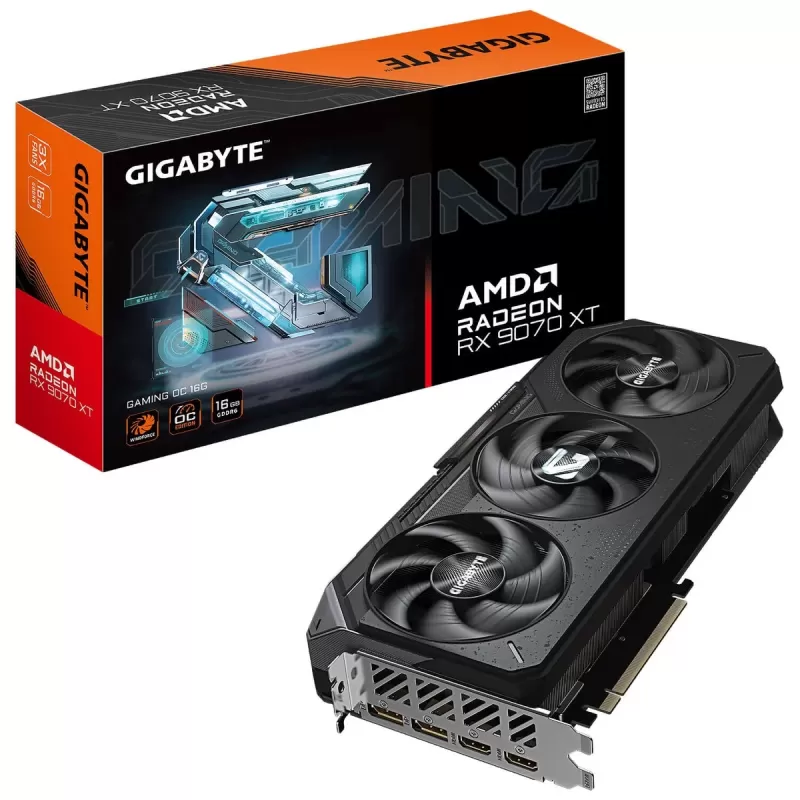 כרטיס מסך Gigabyte Radeon RX 9070 XT GAMING OC 16G GV-R9070XTGAMING OC-16GD כרטיס מסך Gigabyte Radeon RX 9070 XT GAMING OC 16G GV-R9070XTGAMING OC-16GD