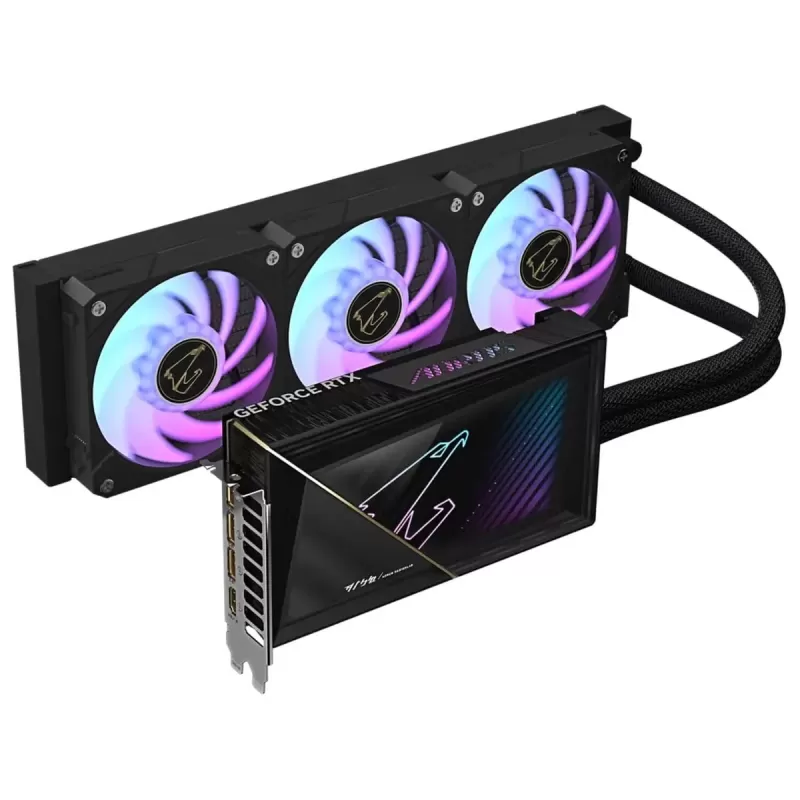 ВидеоКарта Gigabyte AORUS GeForce RTX 5080 XTREME WATERFORCE 16G GV-N5080AORUSX W-16GD - официальный импортер