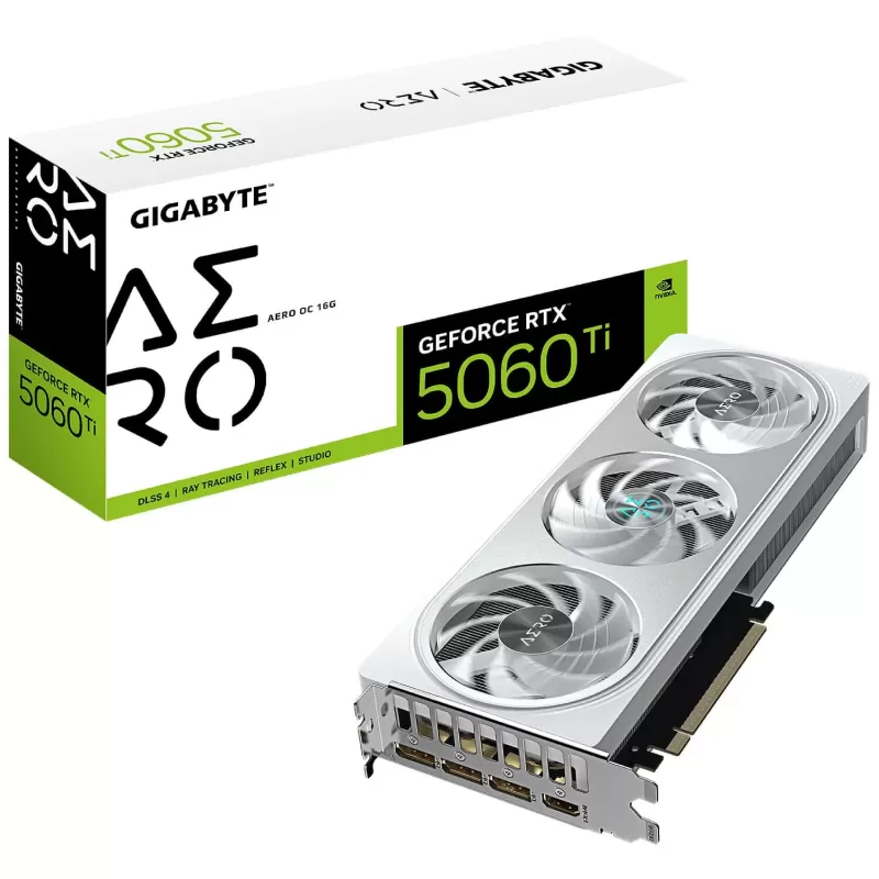 ВидеоКарта Gigabyte GeForce RTX 5060 Ti AERO OC 16G GV-N506TAERO OC-16GD