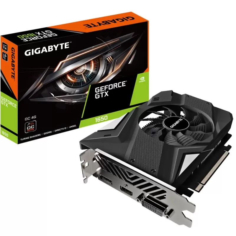 כרטיס מסך Gigabyte GTX1650 D6 GTX 1650 D6 OC 4G (rev 2.0)