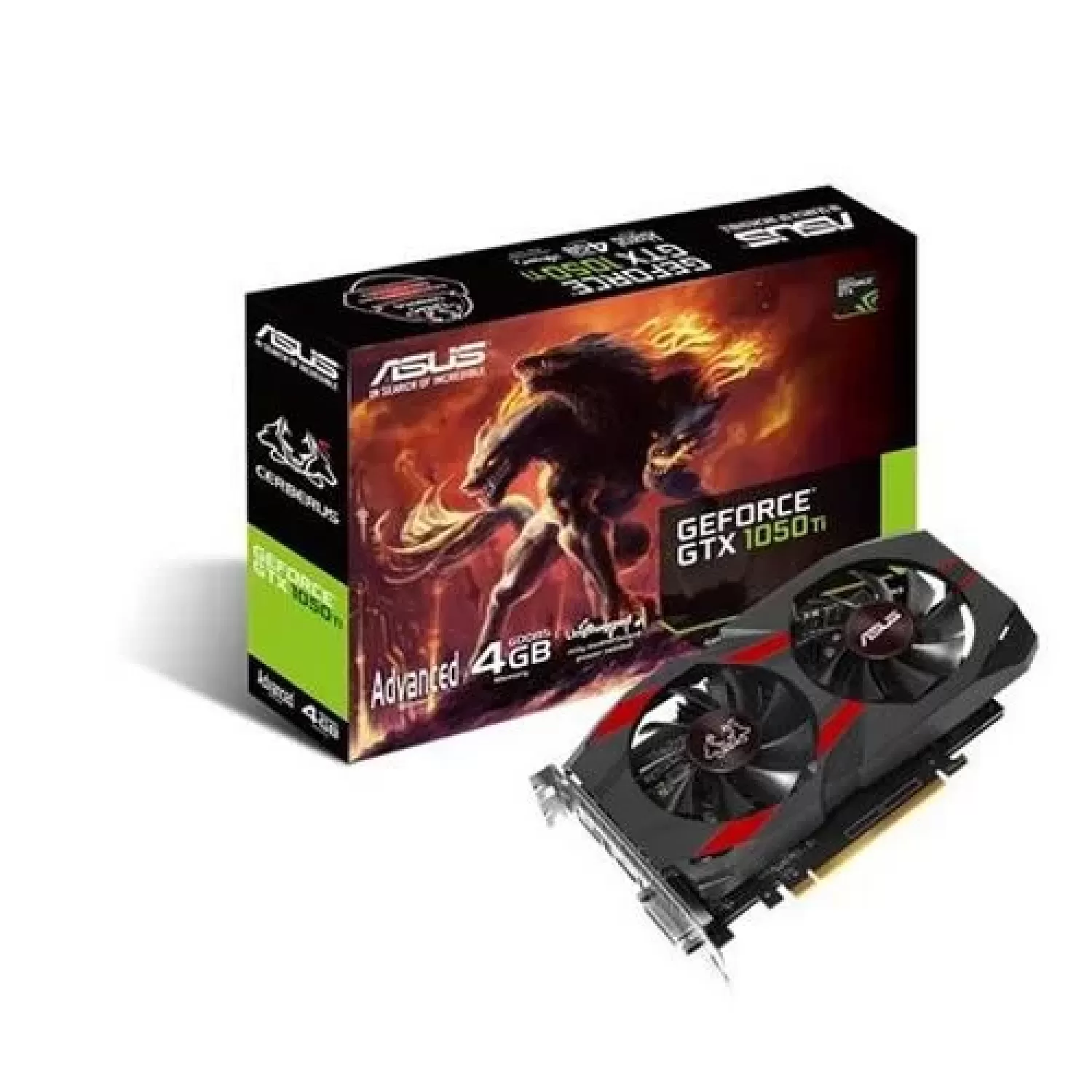 Video Card Asus erberus GeForce GTX 1050 Ti Advanced Edition 4GB GDDR5 CERBERUS-GTX1050TI-A4G
