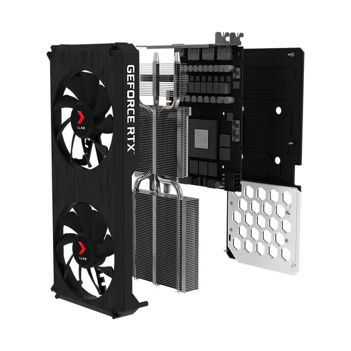 כרטיס מסך PNY GeForce RTX 3060 12GB XLR8 Gaming REVEL EPIC-X RGB Dual Fan Edition VCG306012DFXPPB