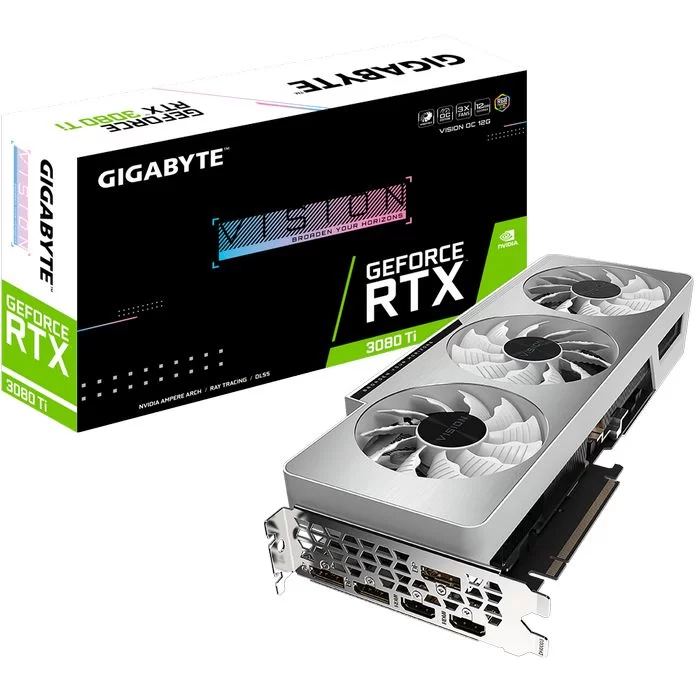 ВидеоКарта Gigabyte GeForce RTX 3080 Ti VISION OC 12G GV-N308TVISION OC-12GD - официальный импортер