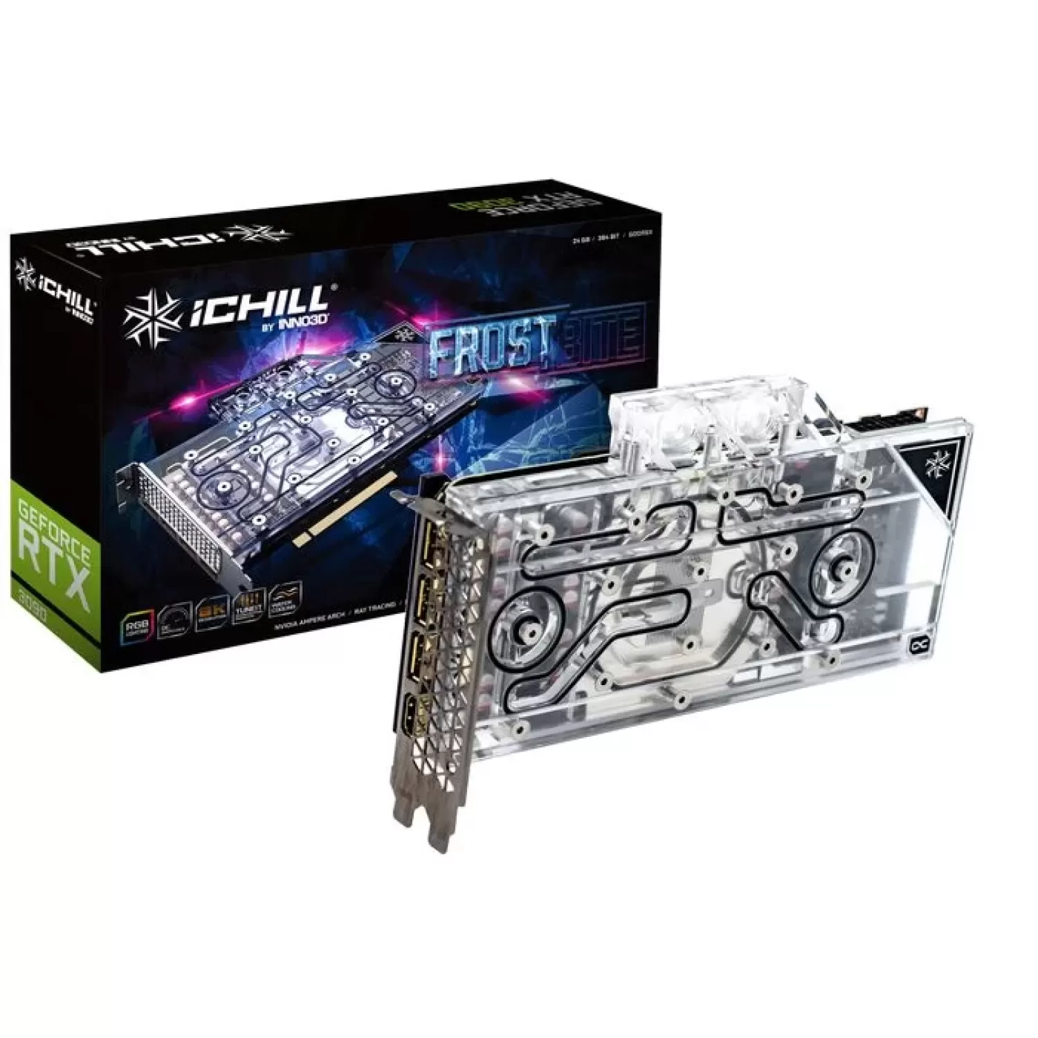 ВидеоКарта Inno3D GEFORCE RTX 3090 ICHILL FROSTBITE C3090-246XX-1880FB