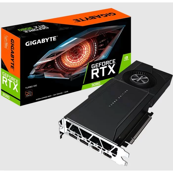 Video Card Gigabyte GeForce RTX 3080 TURBO 10G LHR GV-N3080TURBO-10GD (rev. 2.0) - official importer